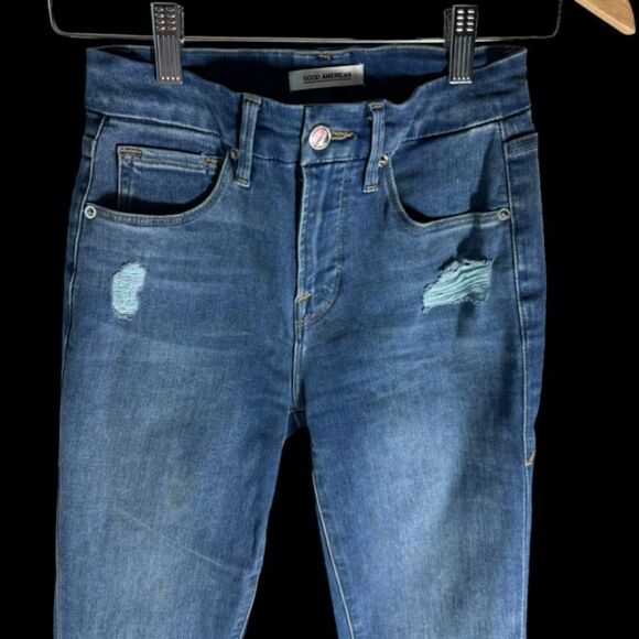 Good American Good Legs Skinny Jeans Sz 25 - Picture 4 of 9